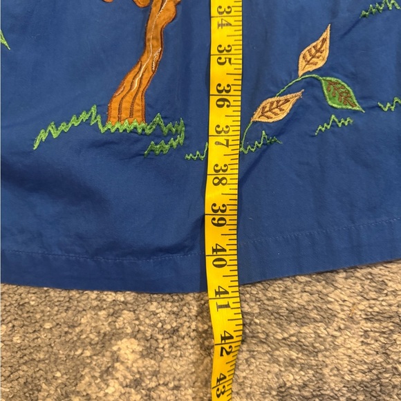 Bechamel Blue Dress with Embroidered Birds - Picture 9 of 9